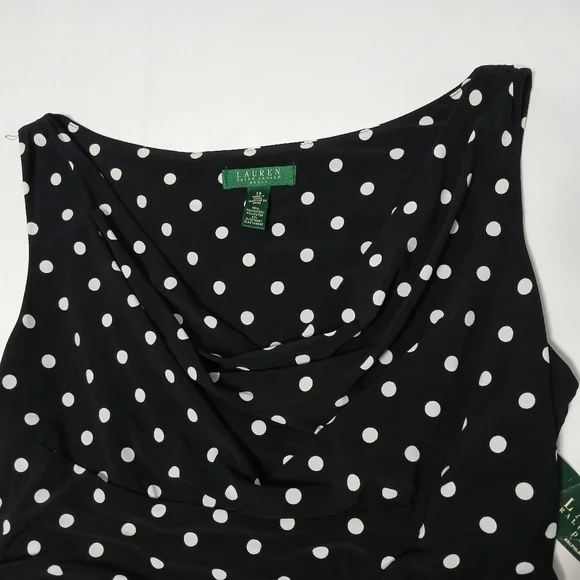 Lauren Ralph Lauren Sleeveless Lined Midi Dress. Size 14 NWT - Picture 6 of 9